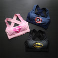 Captain America Superman Batman Fitness Sports Bra