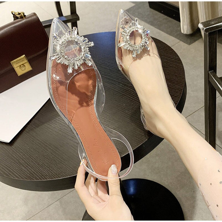 Transparent Shoes Women Crystal Sandals