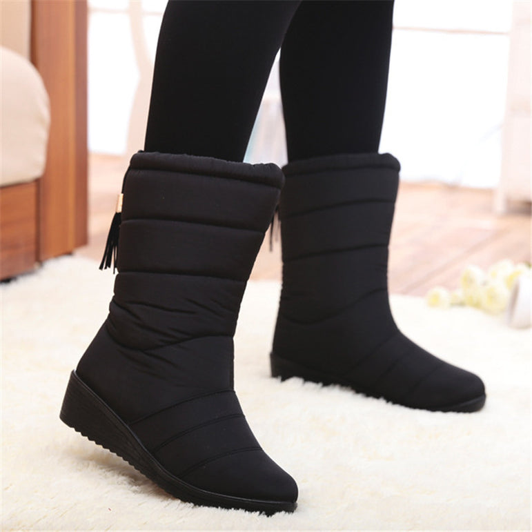 Female Down Winter Waterproof Warm Ankle Boots