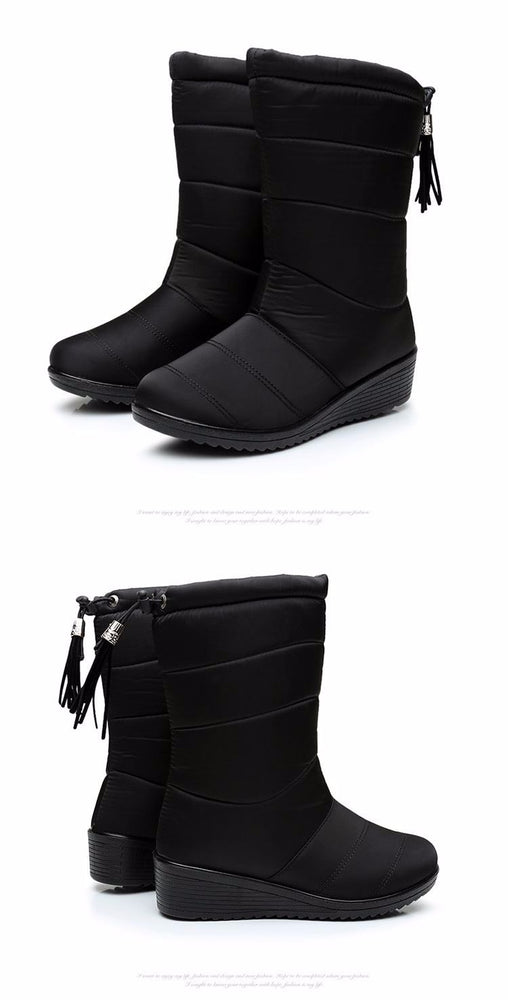 Female Down Winter Waterproof Warm Ankle Boots