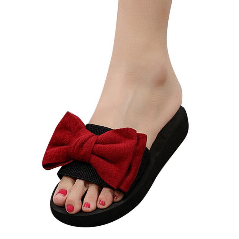 Women Bow Summer Sandals Slipper