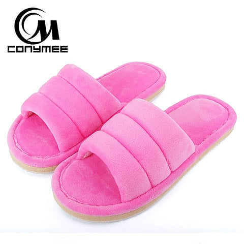 Winter Women Indoor Warm Fluffy Slippers