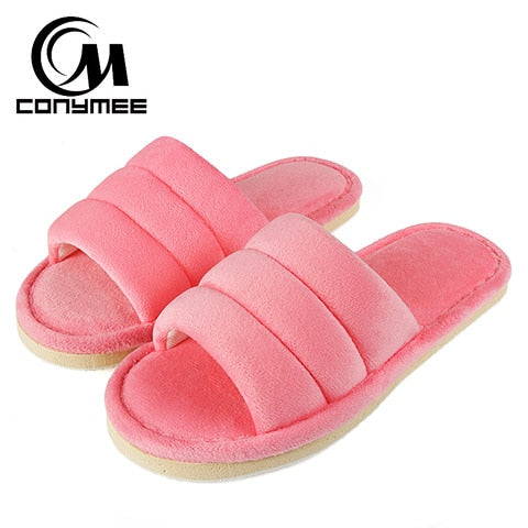 Winter Women Indoor Warm Fluffy Slippers