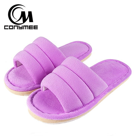 Winter Women Indoor Warm Fluffy Slippers