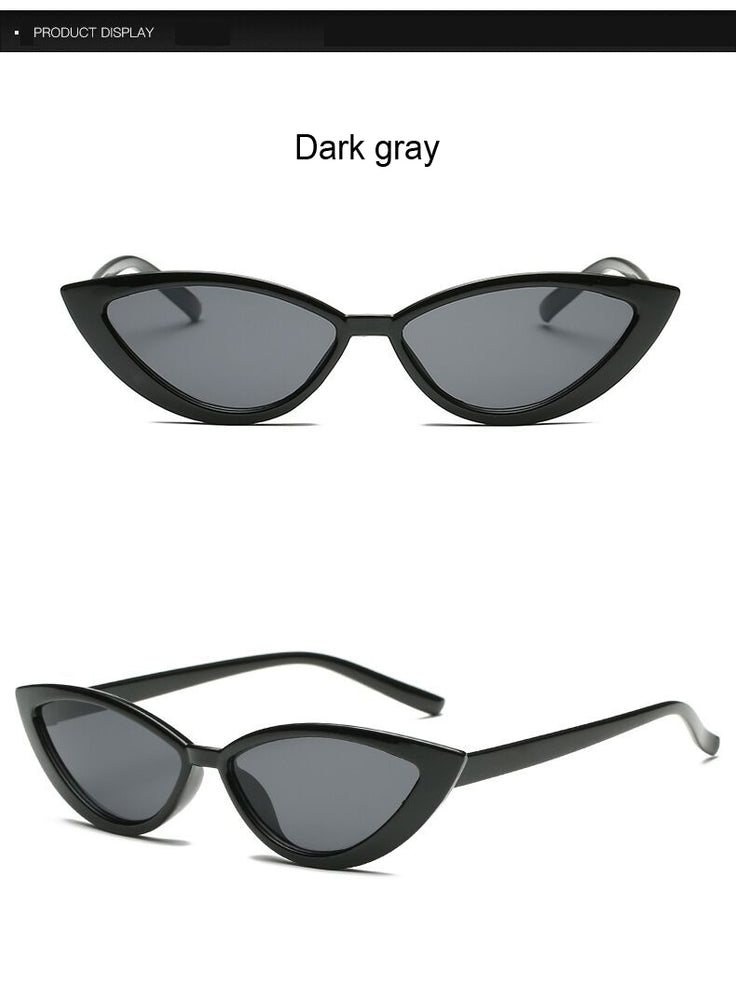 New Vintage Black Cat Eye Sunglasses