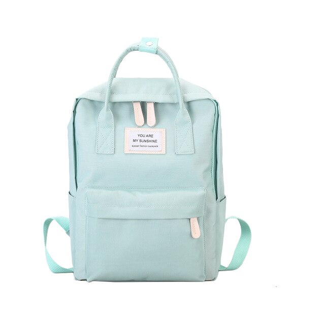 Women Canvas Backpacks Candy Color Waterproof Bags