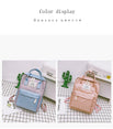 Women Canvas Backpacks Candy Color Waterproof Bags