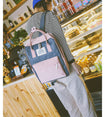 Women Canvas Backpacks Candy Color Waterproof Bags