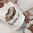 Lips Letter Printed Ladies Blouse