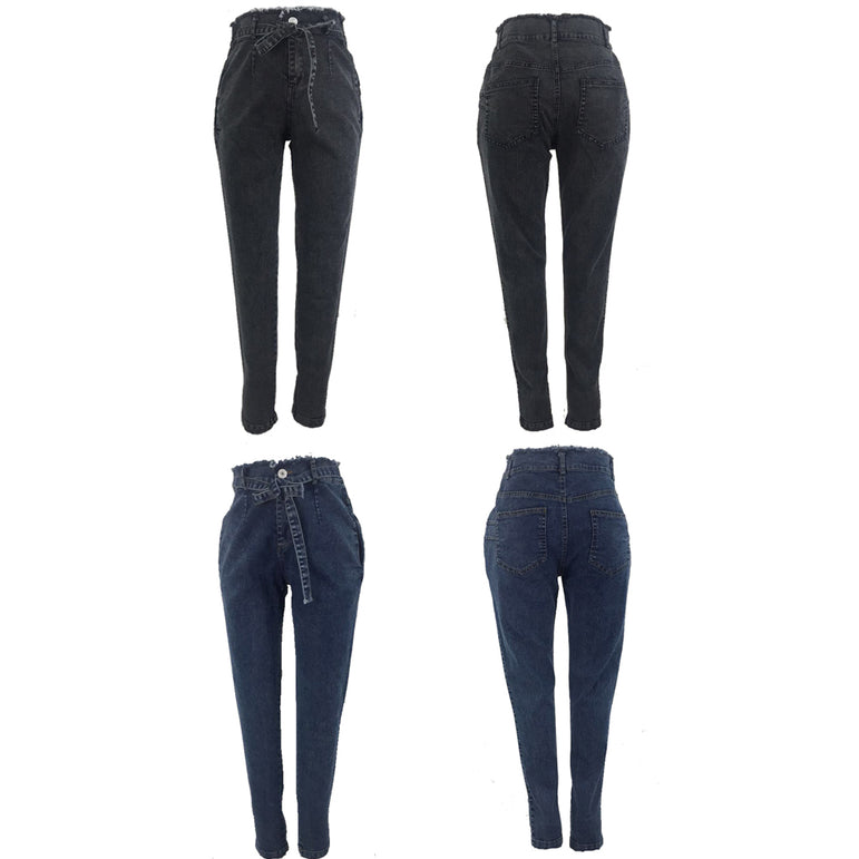 High Waist Jeans For Women Slim Stretch Denim