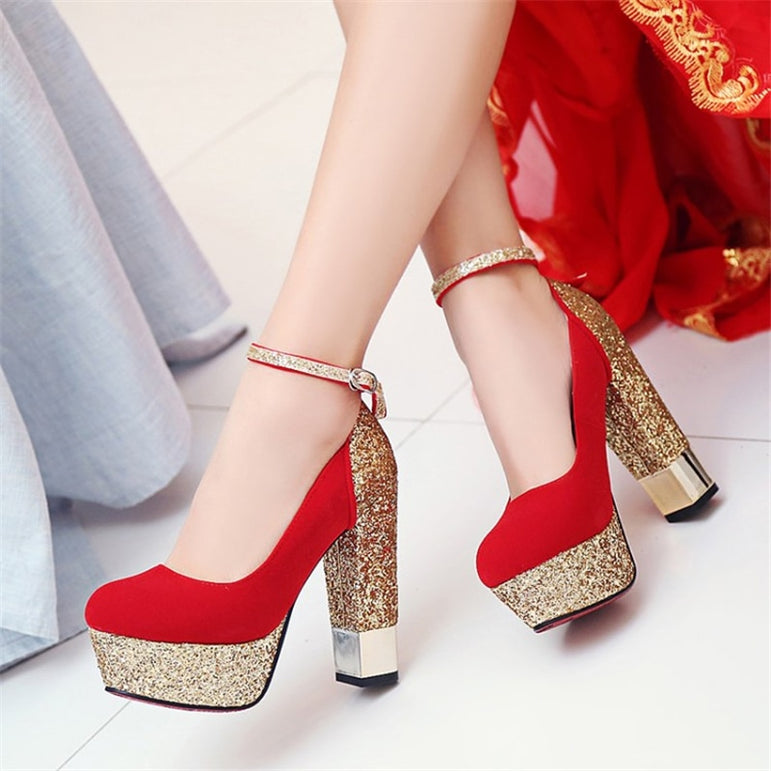 Cute Women High Heels Party Wedding Shoes