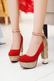 Cute Women High Heels Party Wedding Shoes