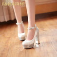 Cute Women High Heels Party Wedding Shoes