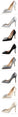 Crystal High Heel Pointed Toe Thin Heels Pumps