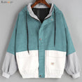 Outerwear Long Sleeve Corduroy Zipper Jacket