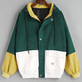 Outerwear Long Sleeve Corduroy Zipper Jacket