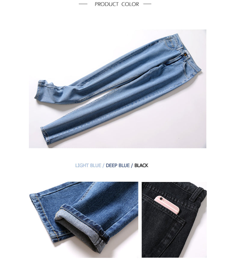 Vintage High Waist Jeans Woman Denim Pants