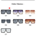 Oversized Square Brand Designer Big Frame Sunglasses