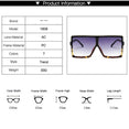 Oversized Square Brand Designer Big Frame Sunglasses