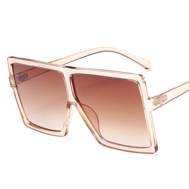 Oversized Square Brand Designer Big Frame Sunglasses