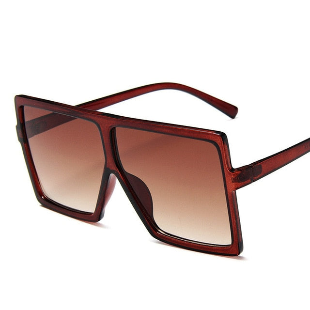 Oversized Square Brand Designer Big Frame Sunglasses