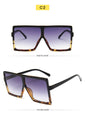 Oversized Square Brand Designer Big Frame Sunglasses