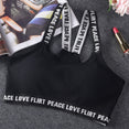 Letter Sports Push Up Fitness Running Yoga Bra