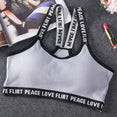 Letter Sports Push Up Fitness Running Yoga Bra