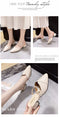 Party Women Mules Pointed Toe Block Slipper