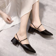 Party Women Mules Pointed Toe Block Slipper