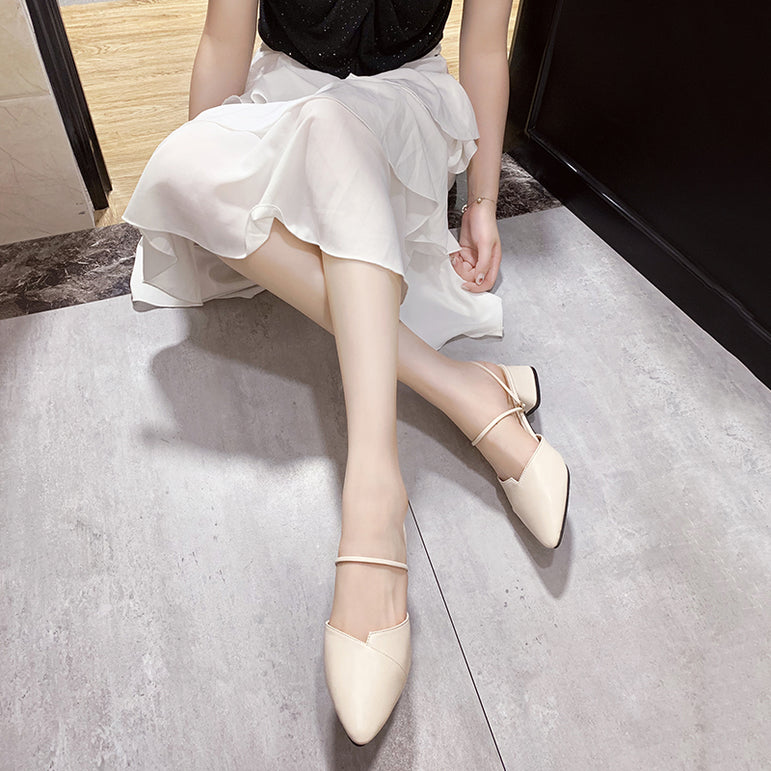 Party Women Mules Pointed Toe Block Slipper