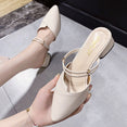 Party Women Mules Pointed Toe Block Slipper