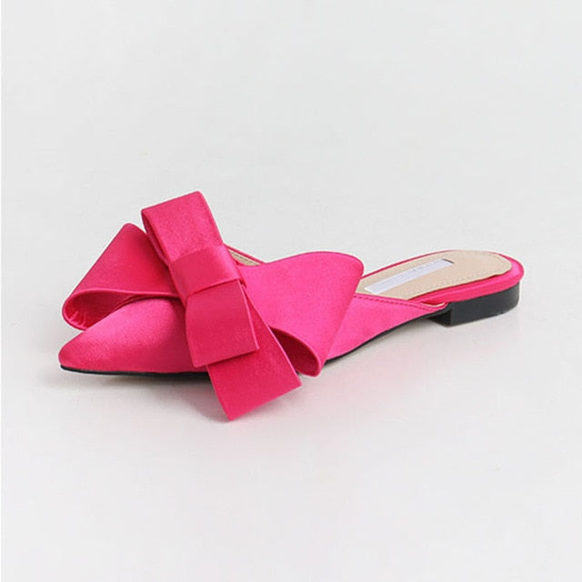 Spring Summer Women's Korean Silk Slippers