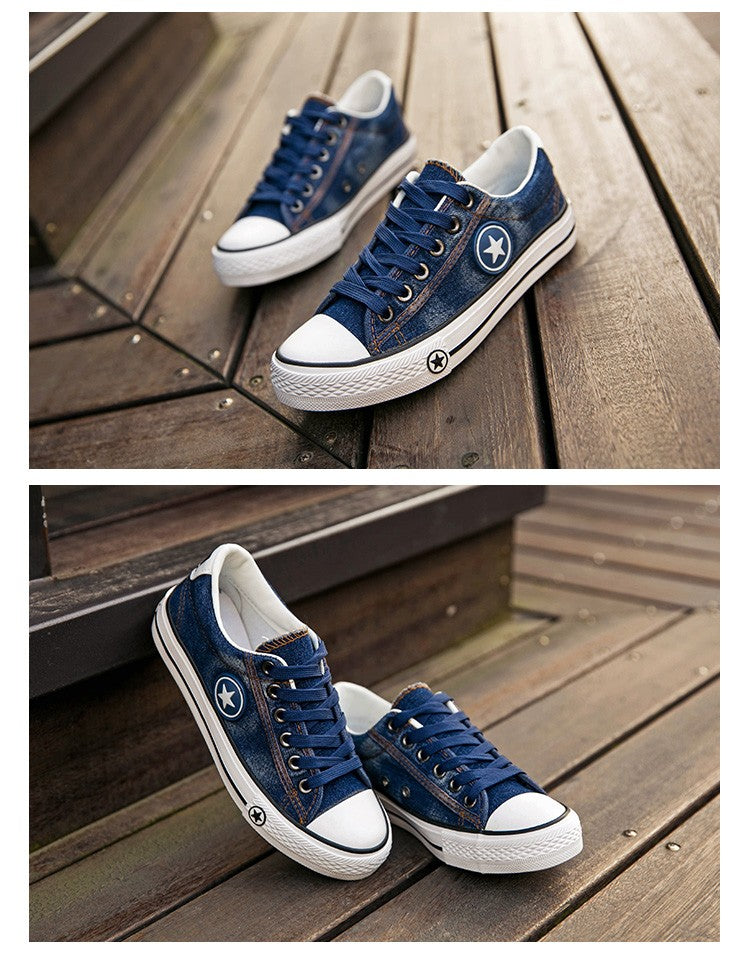 Fashion Women Denim Casual Sneakers