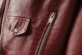 Leather Women Fashion Zipper Motorcycle Jacket