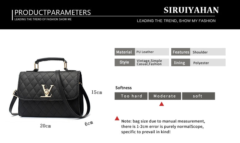 Luxury Designer Crossbody Messenger Bag