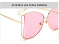 Cute Pearls Half Round Gradient Sunglasses