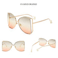 Cute Pearls Half Round Gradient Sunglasses