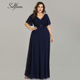 Elegant A Line V Neck Maxi Dresses