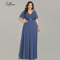 Elegant A Line V Neck Maxi Dresses