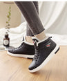 Women Ankle Warm PU Plush Winter Sneakers