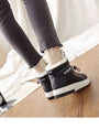 Women Ankle Warm PU Plush Winter Sneakers