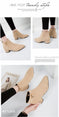 Casual Leather Heels Spring Shoes