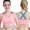 Fitness Women Push Up Cross Straps Yoga Bra