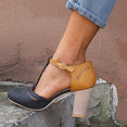 Square Ladies Platform Round Toe Shoes