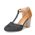 Square Ladies Platform Round Toe Shoes