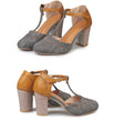 Square Ladies Platform Round Toe Shoes