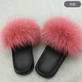 Hot Fur Women Fox Home Fluffy Sliders