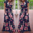 Women Long Maxi Floral Print Boho Dress