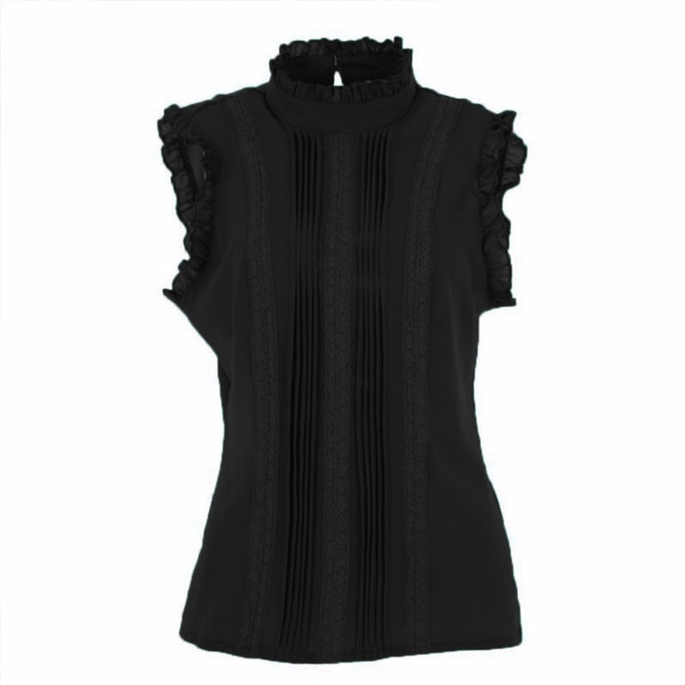 Summer Style Vogue Women Ruffle Sleeve Blouse